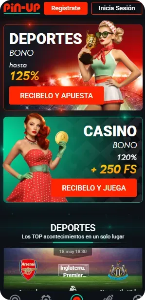 Pin Up - Página de inicio
